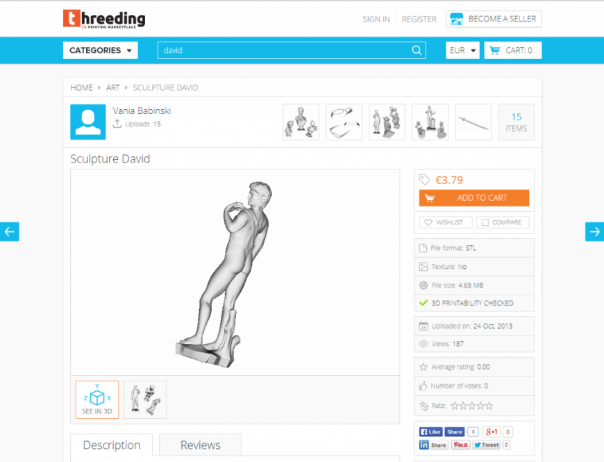 Площадка 3D-моделей Threeding.com расширяет пользовательские функции